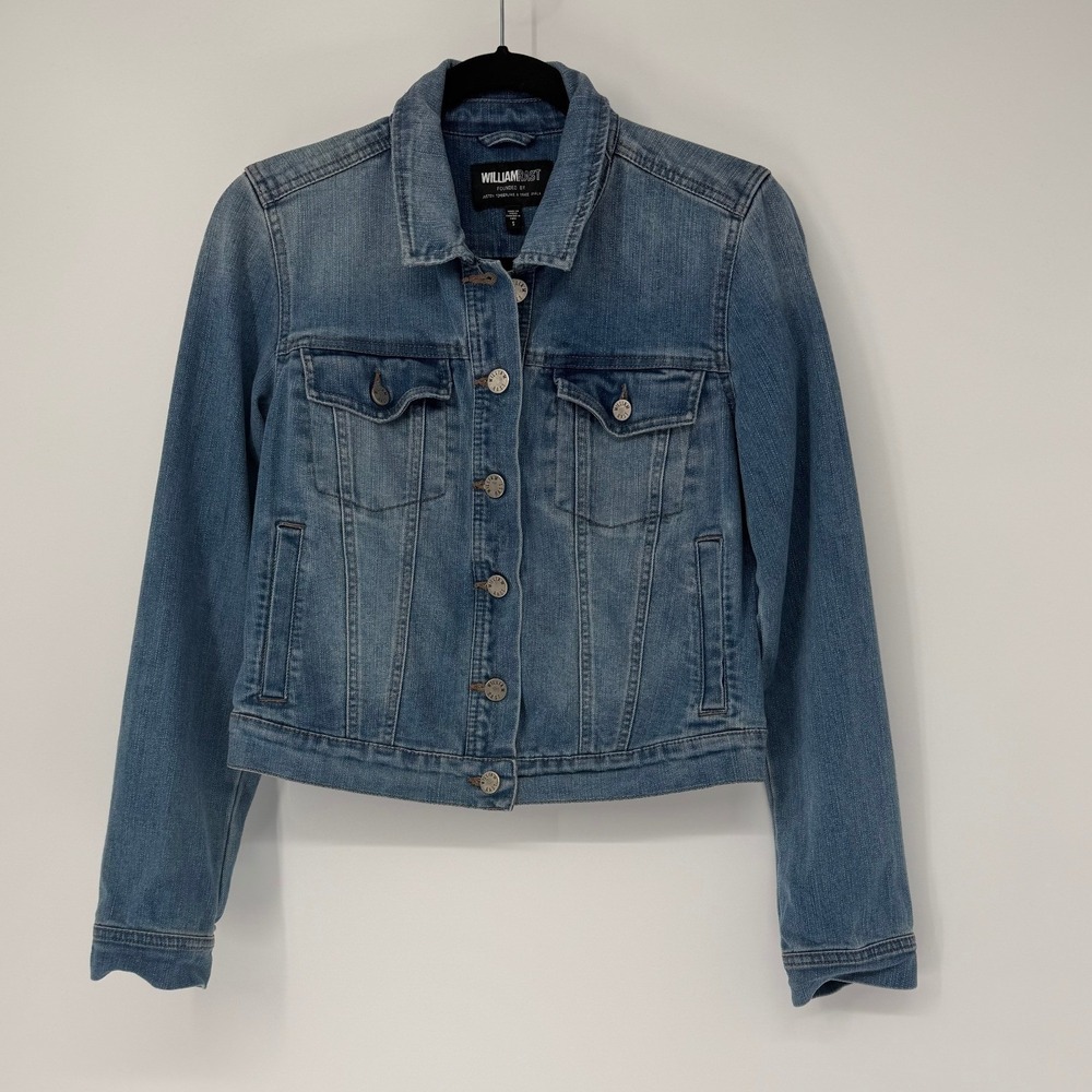 William Rast Lenna Denim Jacket Blue Flash Justin Timberlake Small JWRO1115-BLF